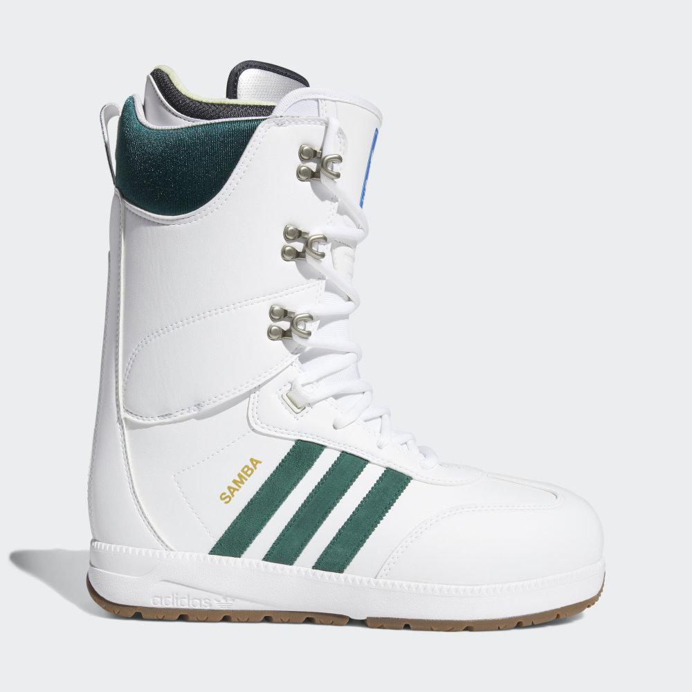Ghete Iarna Adidas Samba ADV Barbati Romania - Albi/Verzi D97892